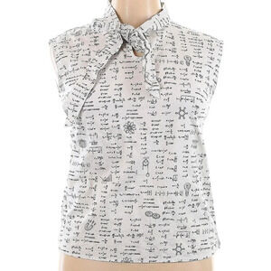 Retrolicious Tie-Nick Shirt with Math Equations